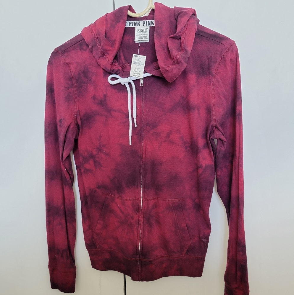 PINK full zip hoodie